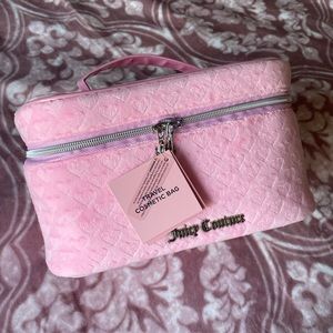 Baby pink Juicy Couture cosmetic bag